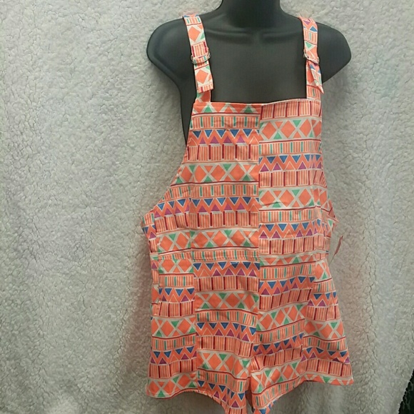 Sabo Skirt neon printed short overalls size medium - Picture 4 of 8